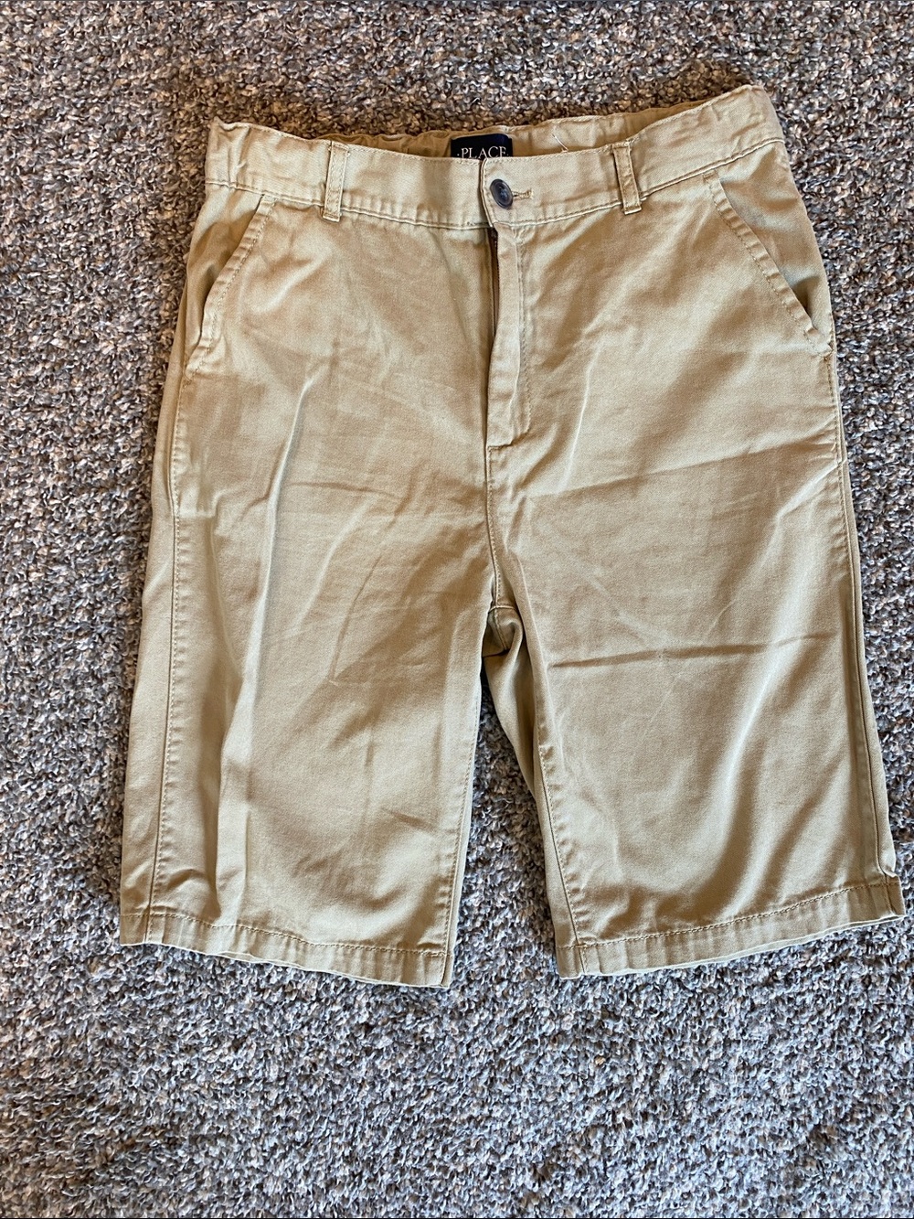 The Children's Place Tan Khaki Flat-Front Boy’s Shorts